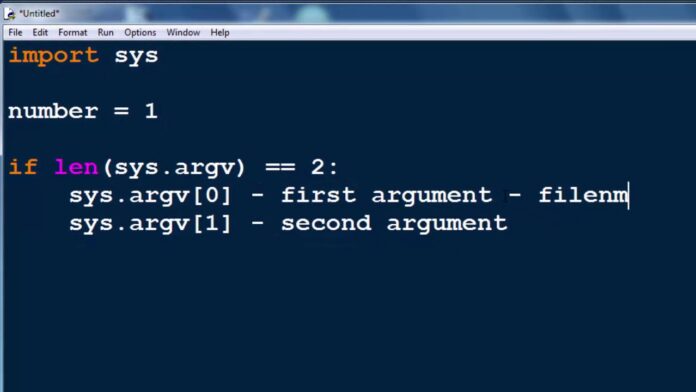 python command line arguments